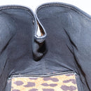 BALENCIAGA Cabas S Hand Bag Canvas Brown Silver 339933 Auth 154505-16