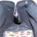 BALENCIAGA Cabas S Hand Bag Canvas Brown Silver 339933 Auth 154505-17