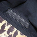 BALENCIAGA Cabas S Hand Bag Canvas Brown Silver 339933 Auth 154505-18