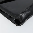 Salvatore Ferragamo Shoulder Bag Patent leather Black Gold Auth 154506-11