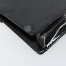 Salvatore Ferragamo Shoulder Bag Patent leather Black Gold Auth 154506-13