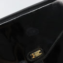 Salvatore Ferragamo Shoulder Bag Patent leather Black Gold Auth 154506-14
