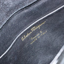 Salvatore Ferragamo Shoulder Bag Patent leather Black Gold Auth 154506-17