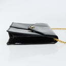 Salvatore Ferragamo Shoulder Bag Patent leather Black Gold Auth 154506-4