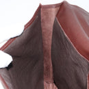 CELINE Clutch Bag Leather Brown Gold Auth 154509-19