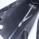 BALENCIAGA Tote Bag Leather Black Silver Auth 154511-6