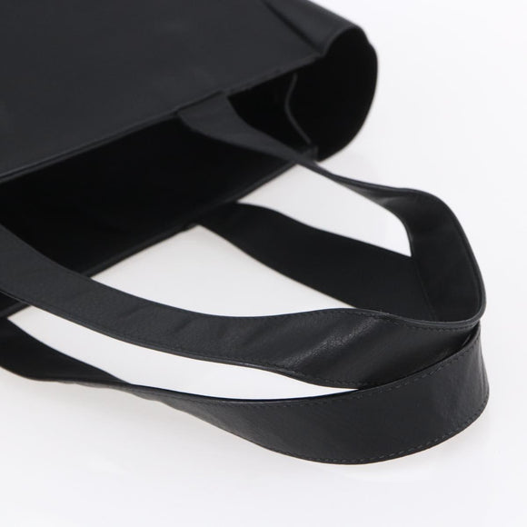 BALENCIAGA Tote Bag Leather Black Silver Auth 154511