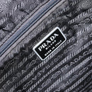 PRADA Hand Bag Nylon Black Silver Auth 154512-18