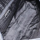 PRADA Hand Bag Nylon Black Silver Auth 154512-11