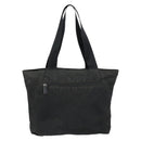 PRADA Hand Bag Nylon Black Silver Auth 154512-2