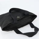 PRADA Hand Bag Nylon Black Silver Auth 154512-6