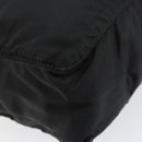 PRADA Hand Bag Nylon Black Silver Auth 154513-13