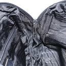 PRADA Hand Bag Nylon Black Silver Auth 154513-18