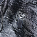 PRADA Hand Bag Nylon Black Silver Auth 154513-20