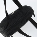 PRADA Hand Bag Nylon Black Silver Auth 154513-6