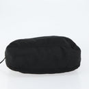 PRADA Hand Bag Nylon Black Silver Auth 154513-9