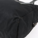 PRADA Hand Bag Nylon Black Silver Auth 154514-9
