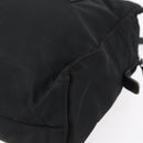 PRADA Hand Bag Nylon Black Silver Auth 154514-15