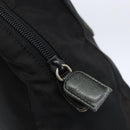 PRADA Hand Bag Nylon Black Silver Auth 154514-18