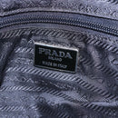 PRADA Hand Bag Nylon Black Silver Auth 154514-19