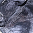 PRADA Hand Bag Nylon Black Silver Auth 154514-10