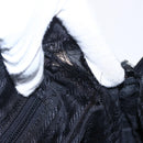 PRADA Hand Bag Nylon Black Silver Auth 154514-11