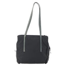 PRADA Hand Bag Nylon Black Silver Auth 154514-2