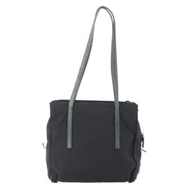 PRADA Hand Bag Nylon Black Silver Auth 154514 - 0