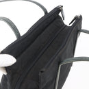 PRADA Hand Bag Nylon Black Silver Auth 154514-6