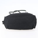 PRADA Hand Bag Nylon Black Silver Auth 154514-5