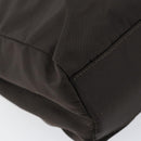 PRADA Hand Bag Nylon Brown Silver Auth 154516-15