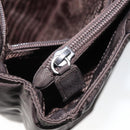 PRADA Hand Bag Nylon Brown Silver Auth 154516-23