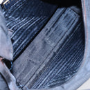 PRADA Hand Bag Nylon Navy Gold Auth 154517-17