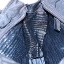 PRADA Hand Bag Nylon Navy Gold Auth 154517-19