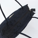 PRADA Hand Bag Nylon Navy Gold Auth 154517-6