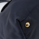 PRADA Hand Bag Nylon Navy Gold Auth 154518-15