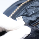 PRADA Hand Bag Nylon Navy Gold Auth 154518-12