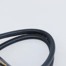 PRADA Hand Bag Nylon Navy Gold Auth 154518-14