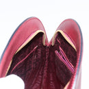 CARTIER Must Line Hand Bag Leather Bordeaux Gold Auth 154519-19