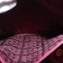 CARTIER Must Line Hand Bag Leather Bordeaux Gold Auth 154519-20