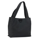 Salvatore Ferragamo Tote Bag Nylon Black Silver Auth 154520-1
