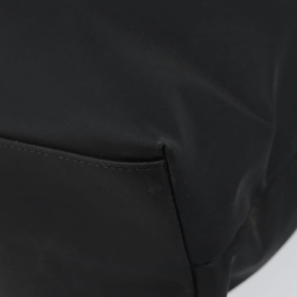 Salvatore Ferragamo Tote Bag Nylon Black Silver Auth 154520