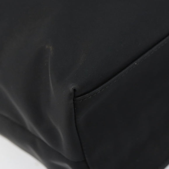 Salvatore Ferragamo Tote Bag Nylon Black Silver Auth 154520