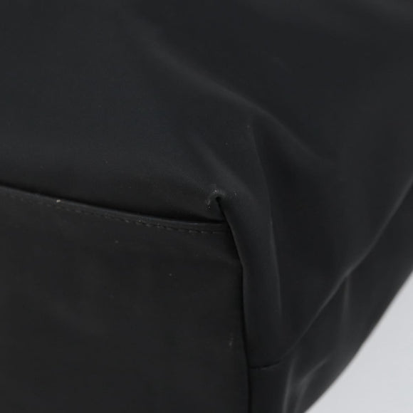 Salvatore Ferragamo Tote Bag Nylon Black Silver Auth 154520