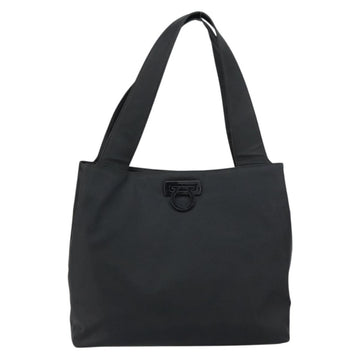 Salvatore Ferragamo Tote Bag Nylon Black Silver Auth 154520 - 0