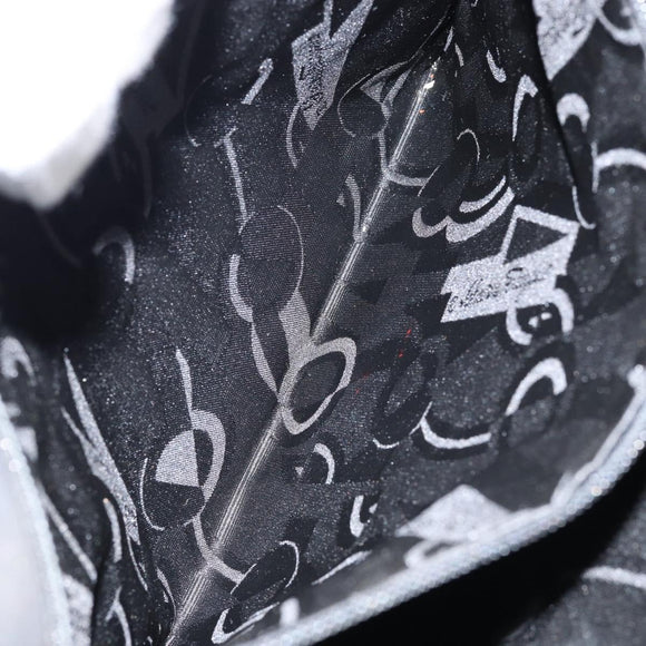 Salvatore Ferragamo Tote Bag Nylon Black Silver Auth 154520