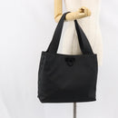 Salvatore Ferragamo Tote Bag Nylon Black Silver Auth 154520-21