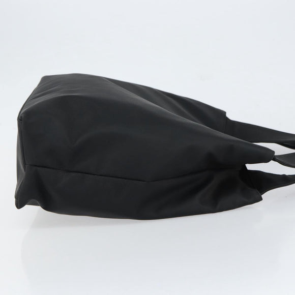 Salvatore Ferragamo Tote Bag Nylon Black Silver Auth 154520