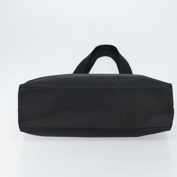 Salvatore Ferragamo Tote Bag Nylon Black Silver Auth 154520