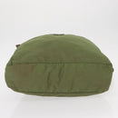 PRADA Shoulder Bag Nylon Green Silver Auth 154521-6